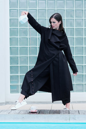 ETHEREA WOOL KIMONO COAT