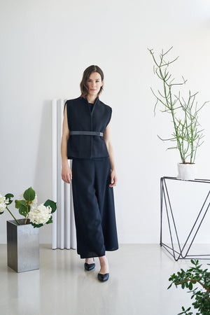 ETHEREA LEATHER BELT BLACK