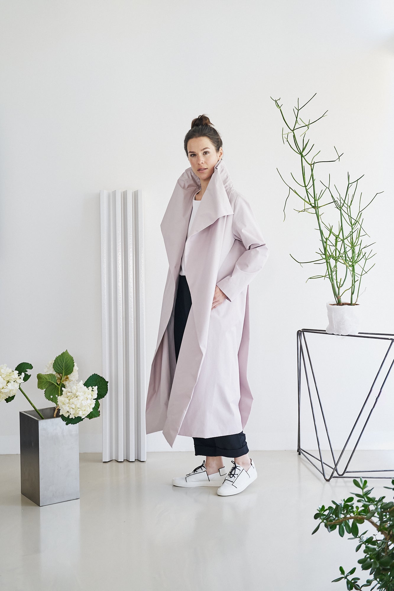 Etherea Summer COTTON KIMONO COAT MAGNOLIA NUDE