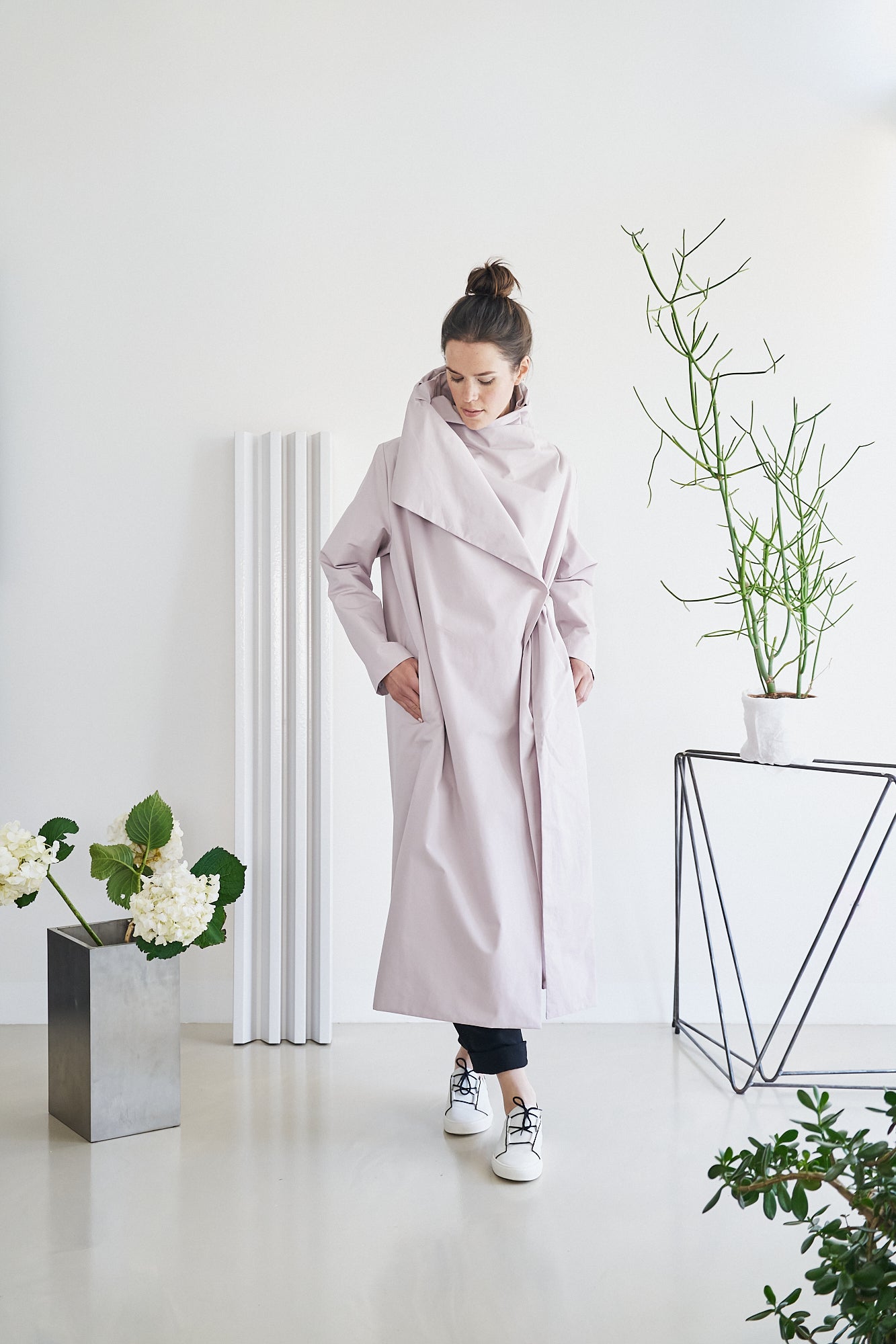 Etherea Summer COTTON KIMONO COAT MAGNOLIA NUDE