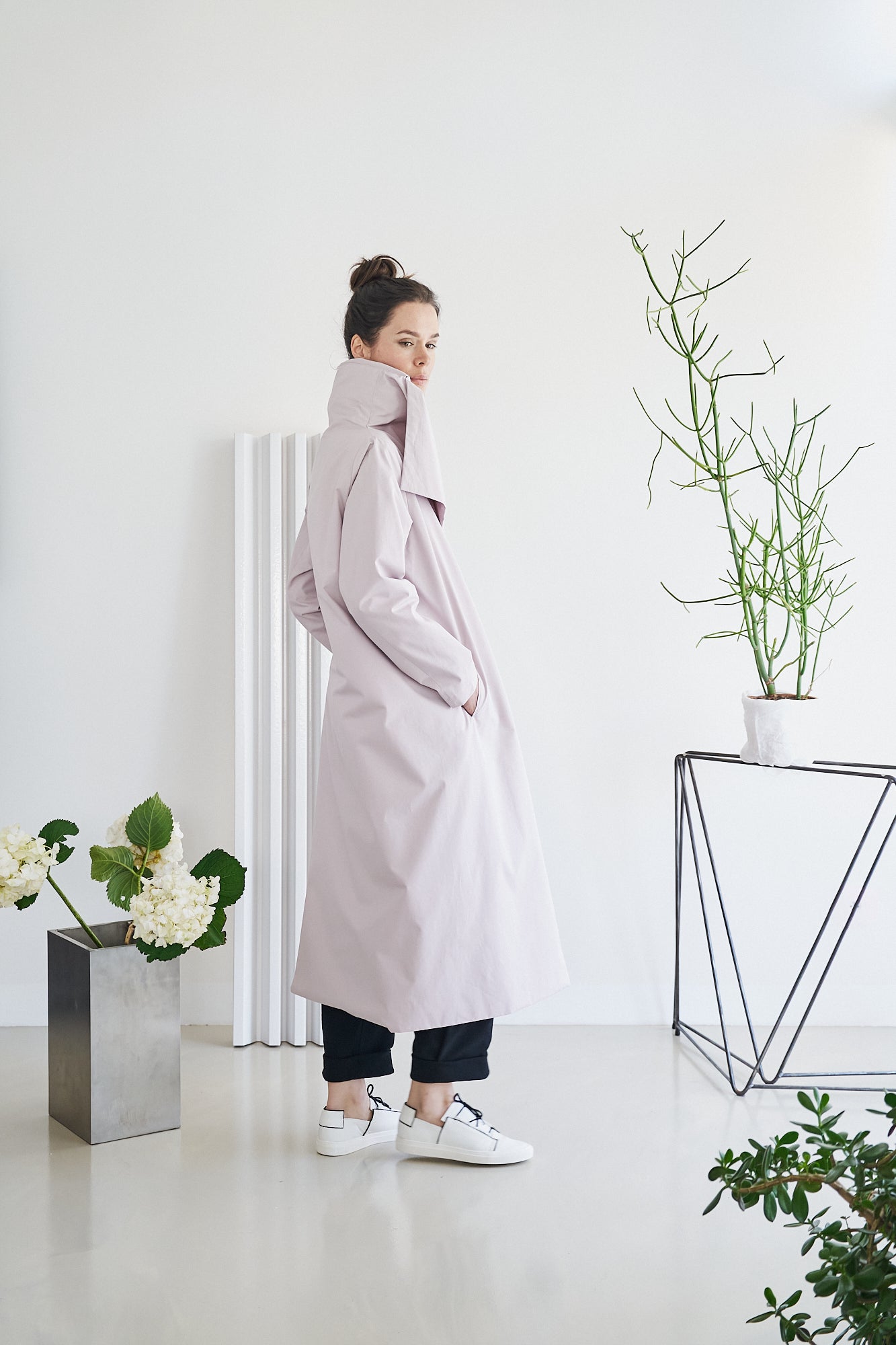 Etherea Summer COTTON KIMONO COAT MAGNOLIA NUDE