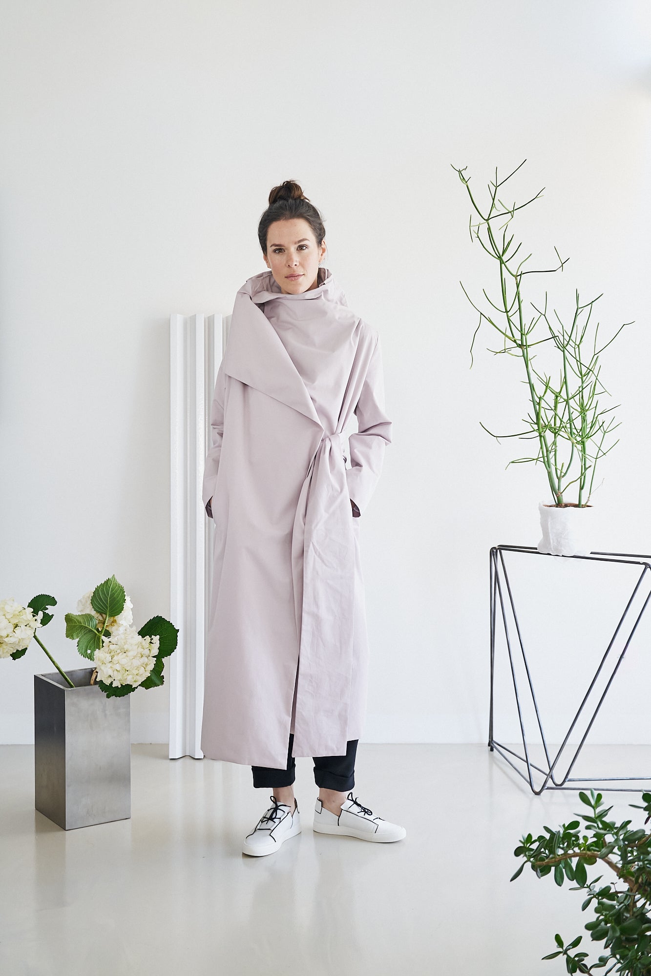 Etherea Summer COTTON KIMONO COAT MAGNOLIA NUDE