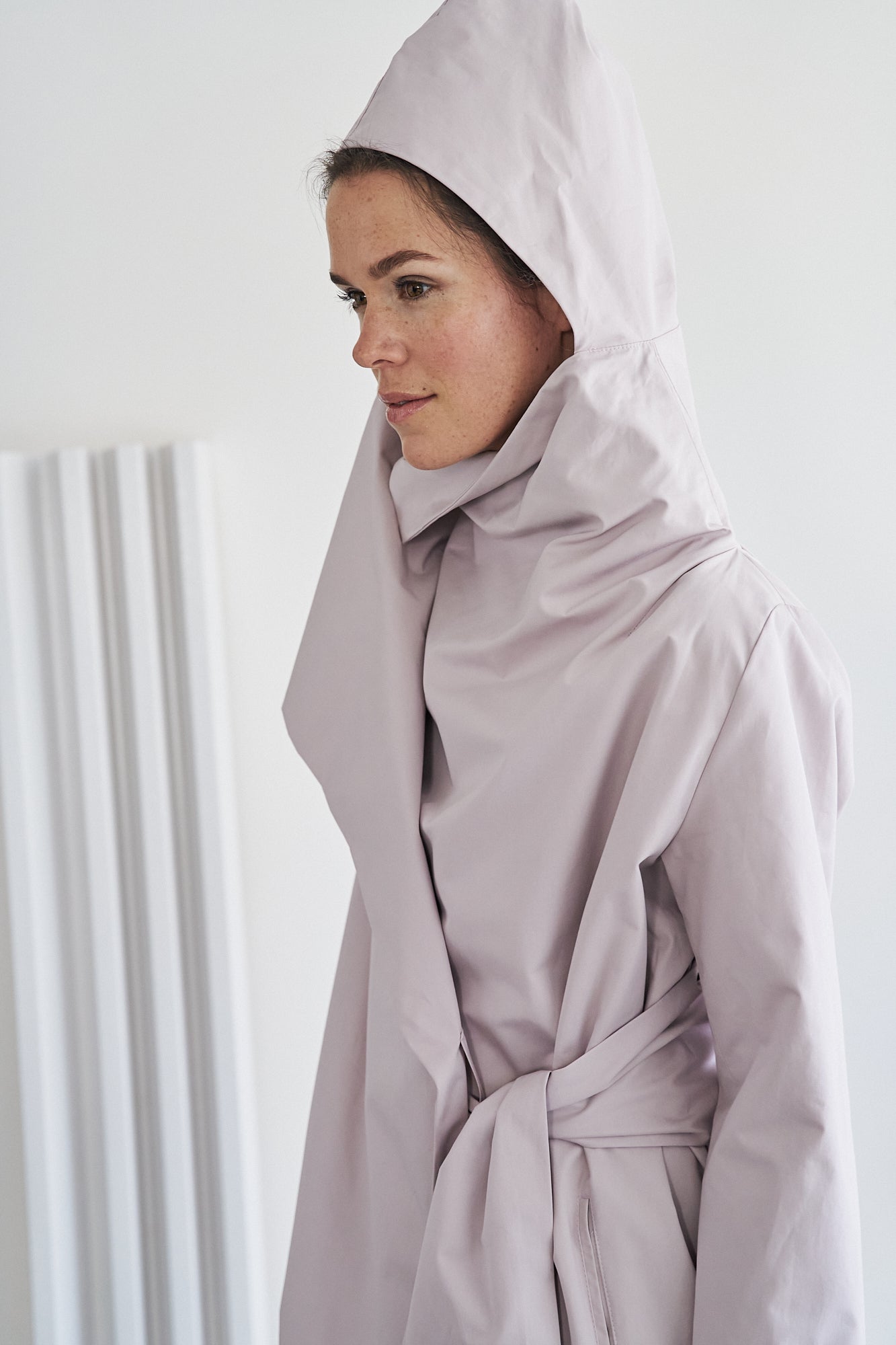 Etherea Summer COTTON KIMONO COAT MAGNOLIA NUDE