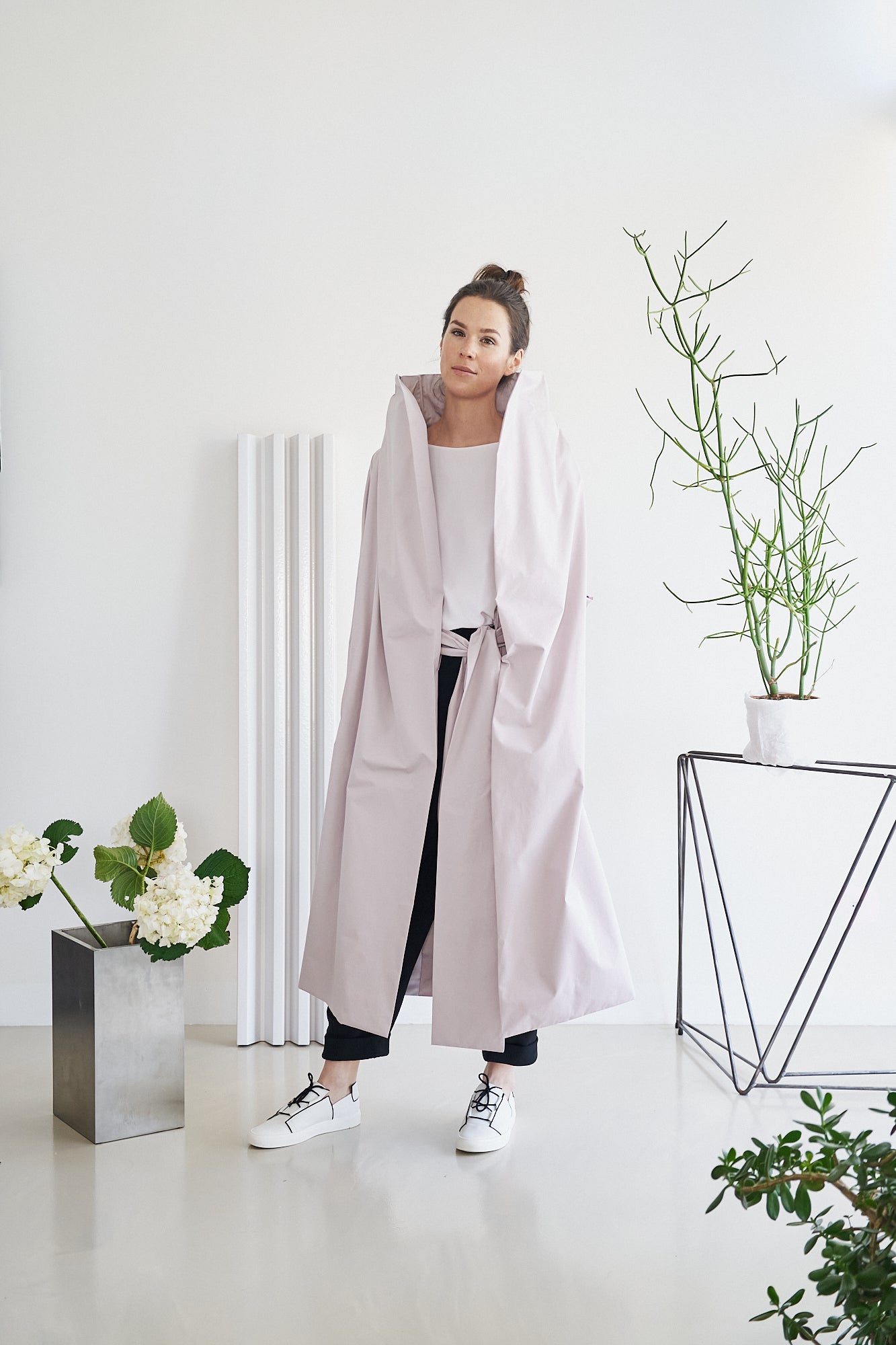Etherea Summer COTTON KIMONO COAT MAGNOLIA NUDE