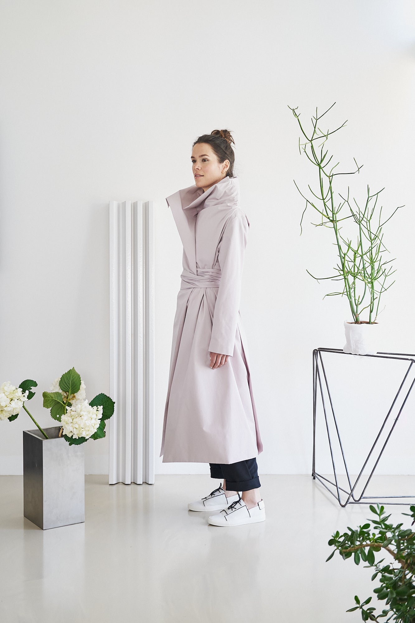 Etherea Summer COTTON KIMONO COAT MAGNOLIA NUDE