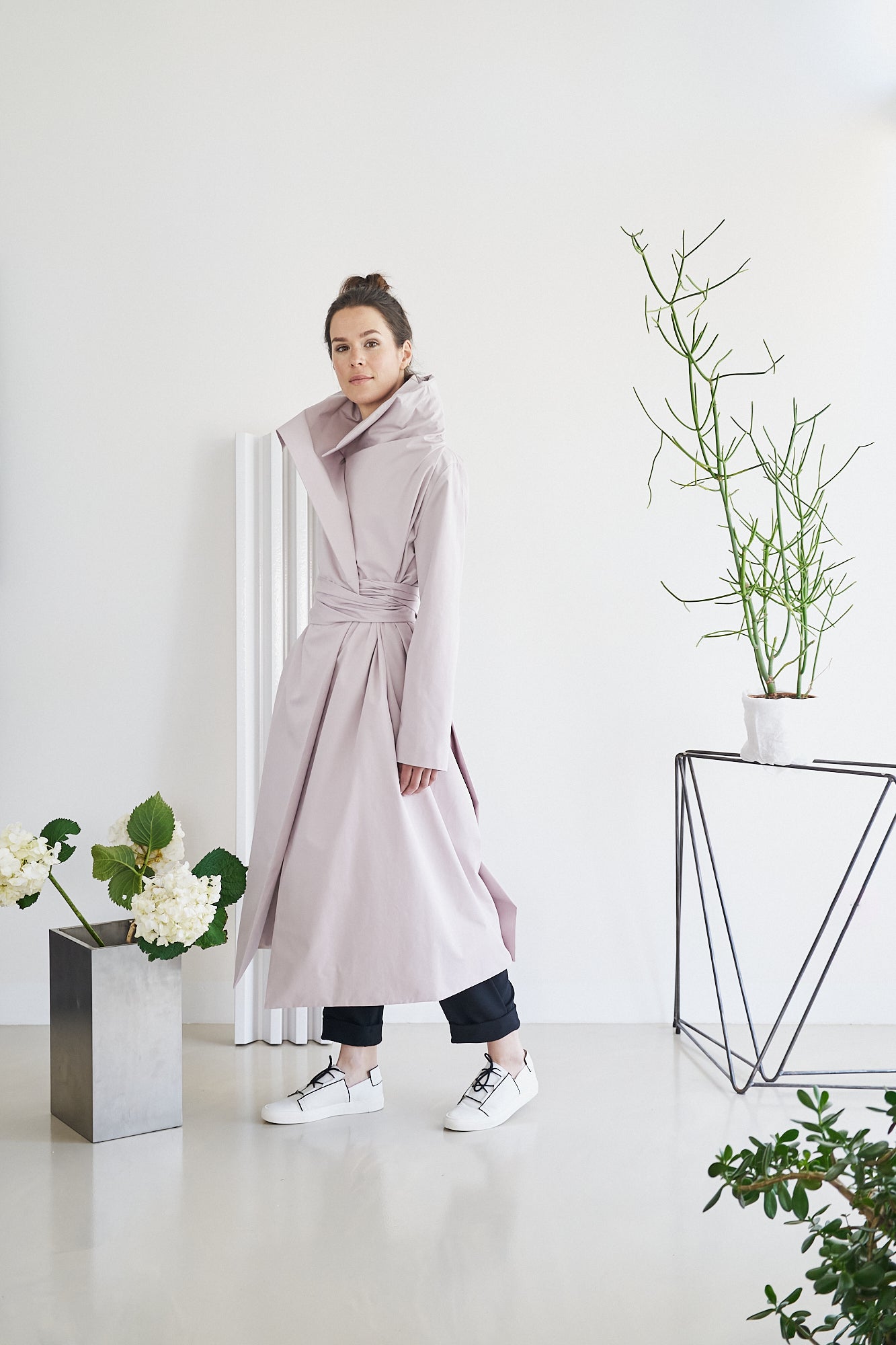 Etherea Summer COTTON KIMONO COAT MAGNOLIA NUDE