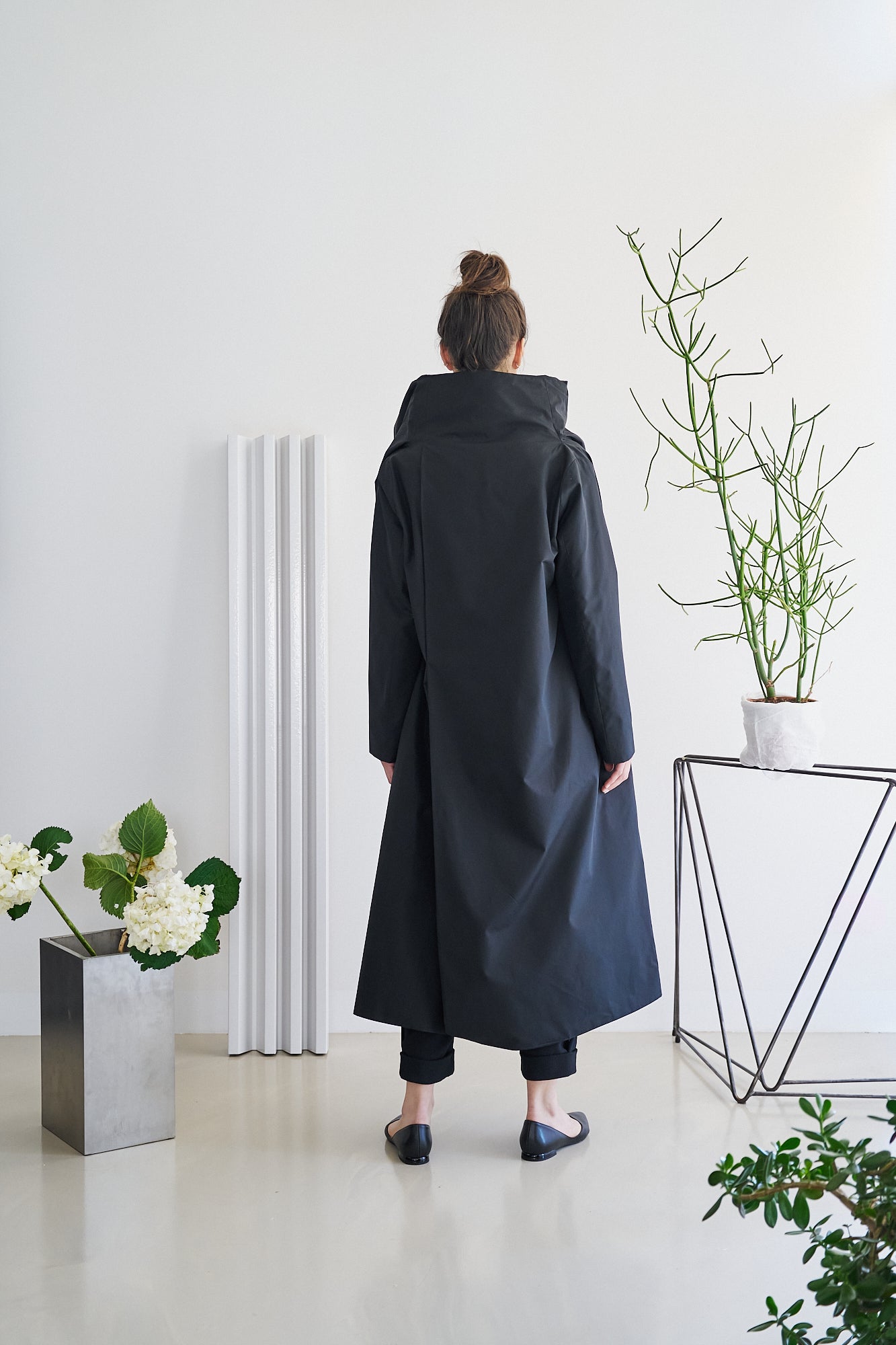 Etherea Summer COTTON KIMONO COAT BLACK