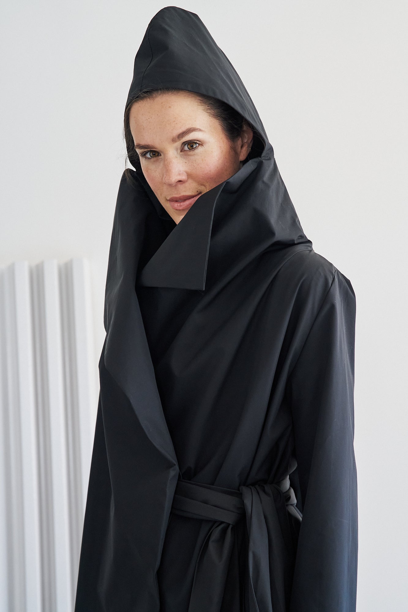 Etherea Summer COTTON KIMONO COAT BLACK