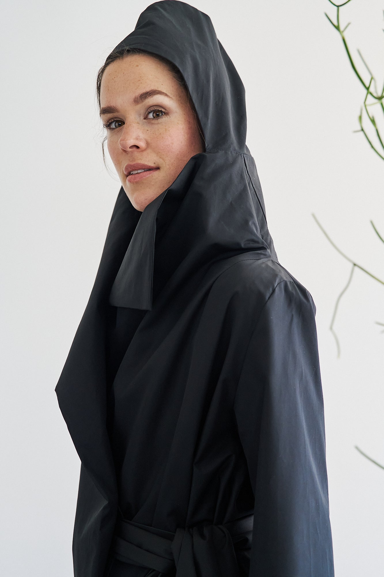 Etherea Summer COTTON KIMONO COAT BLACK