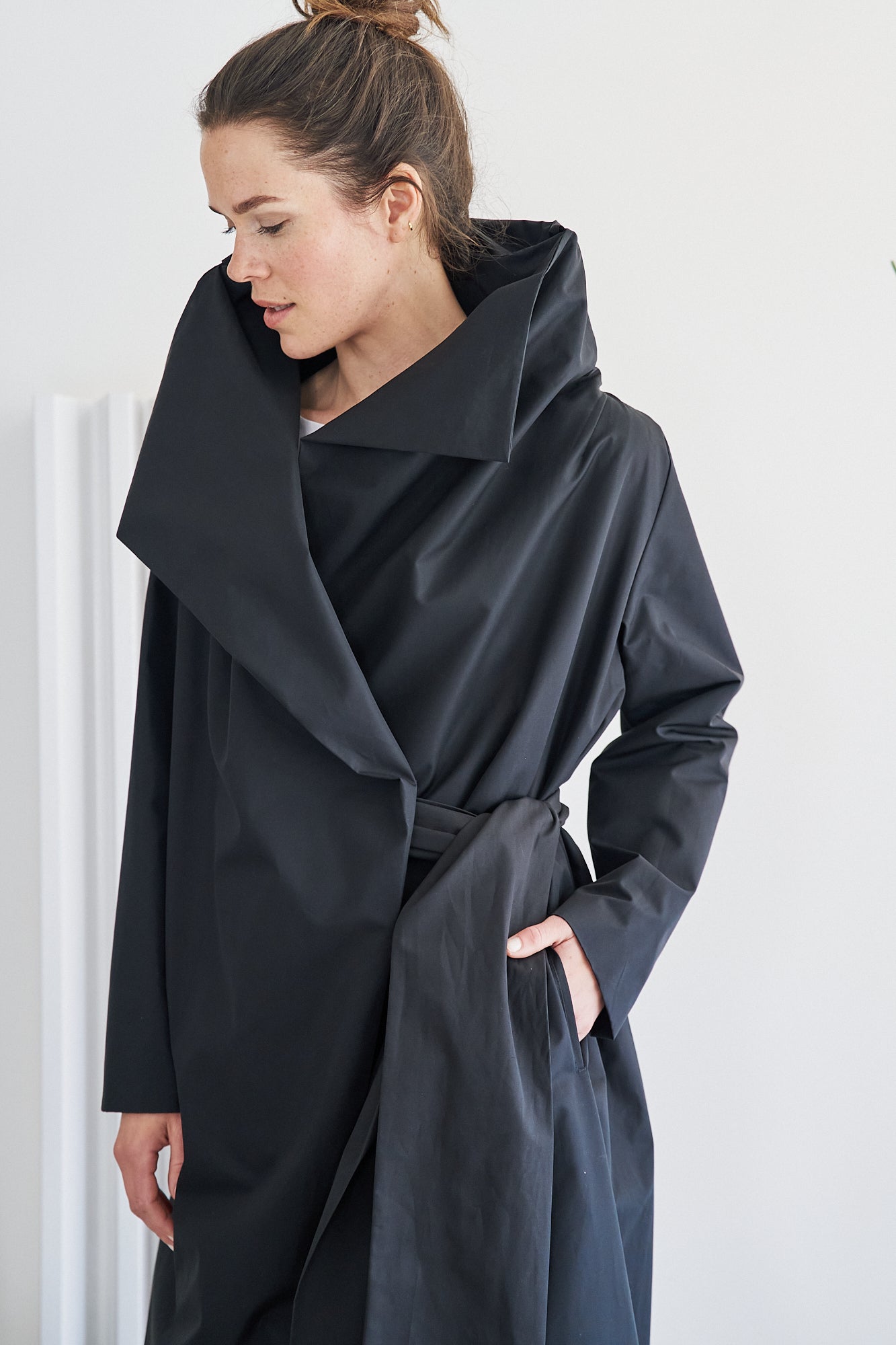 Etherea Summer COTTON KIMONO COAT BLACK
