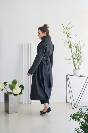 Etherea Summer COTTON KIMONO COAT BLACK