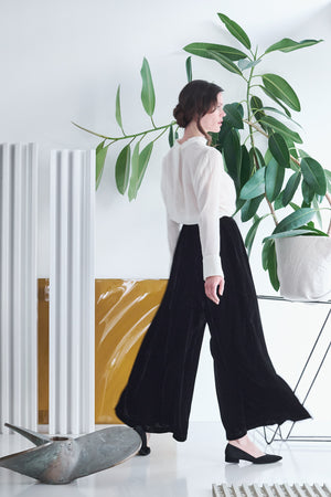 ETHEREA SILK VELVET TROUSERS